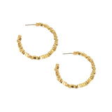Nugget Hoop Post Earring