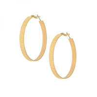 Textured Hoop Earring