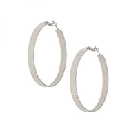 Textured Hoop Earring