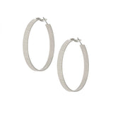 Textured Hoop Earring