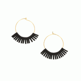 Gold Hoop with Fringe