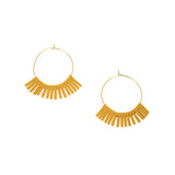 Gold Hoop with Fringe