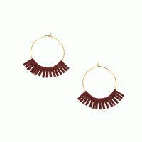 Gold Hoop with Fringe