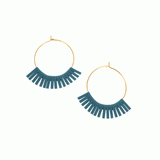 Gold Hoop with Fringe