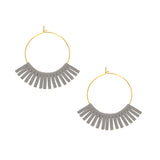Gold Hoop with Fringe