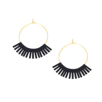 Gold Hoop with Fringe