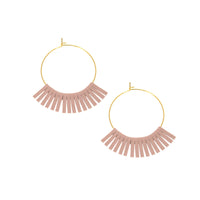Gold Hoop with Fringe