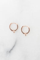Lita Spike Huggie Hoop Earrings | 18k Gold over .925 Silver