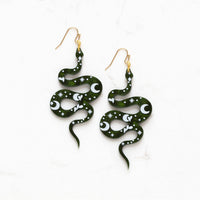 Celestial Snake Dangle Earrings