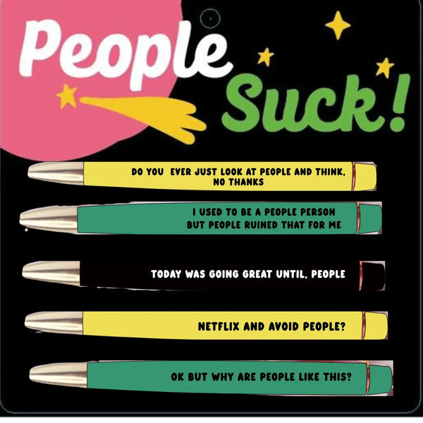 Millennial Pen Set | Giftable Set of 5 Funny Pens