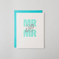 Mr. And Mr. Letterpress Card