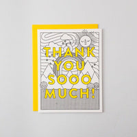 Thank You Sooo Much Letterpress Card