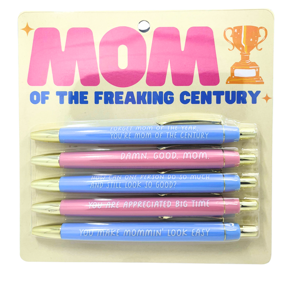 Mom Of The Freaking Century Pen Set (mothers day, gift)