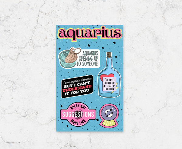 Aquarius Sticker Sheet