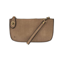 Mini wristlet clutch- faux linen