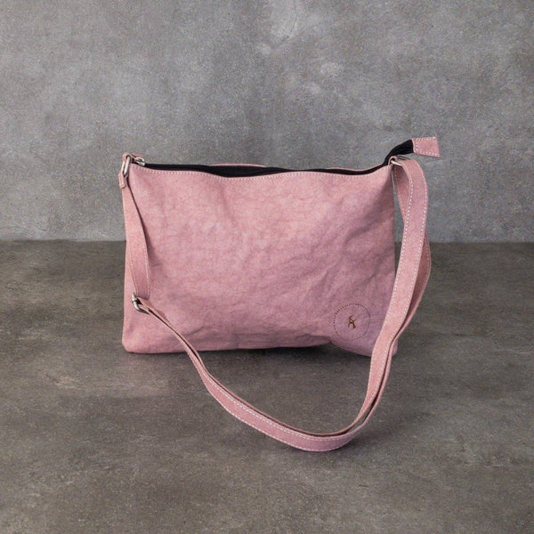 A simple and clean crossbody bag- Tulsi- washable paperbag