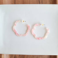 Posey Hoops - Coral