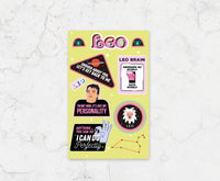 Leo Sticker Sheet