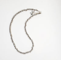 Silver beaded necklace