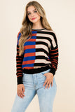 Colorblocked Knit Sweater