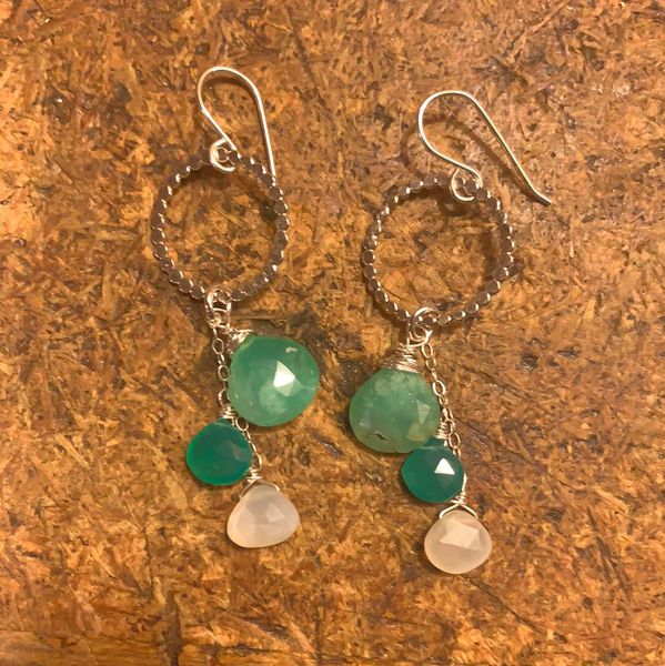 Green envy earrings