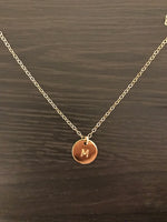 14kt gold (plated) initial necklace