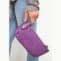 Mini Wristlet Clutch - Solids
