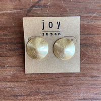 Scratched Dome Post Earring